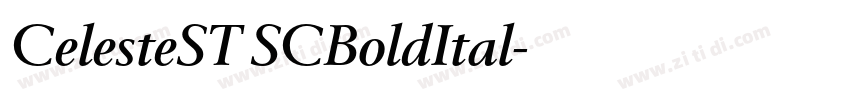 CelesteST SCBoldItal字体转换